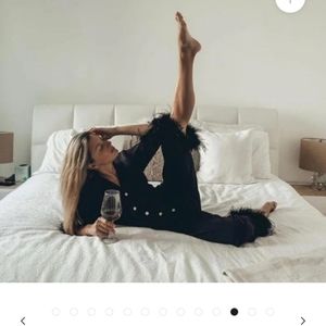 Sleeper Ostrich Trim Pajama Bottoms Size L